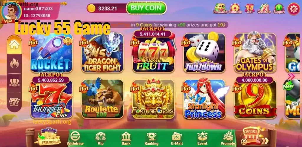 3 Patti Lucky 55 Games