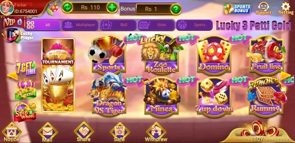 Lucky 3 Patti Gold Games